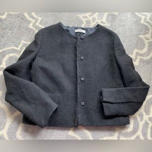 Prada Size 40 Wool Cropped Jacket